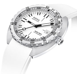 Doxa Sub 750T Whitepearl White Rubber Watch