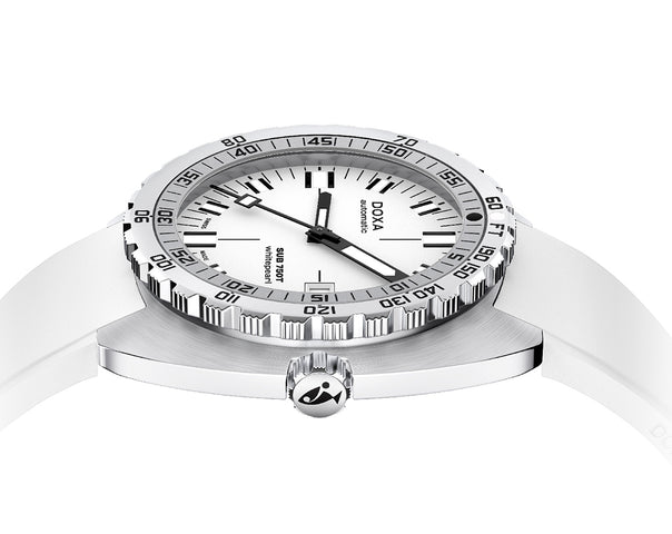 Doxa Sub 750T Whitepearl White Rubber Watch