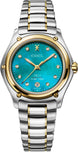 Ebel 1911 18K Yellow Gold Turquoise Diamond Watch 1216668
