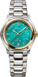 Ebel 1911 18K Yellow Gold Turquoise Diamond Watch
