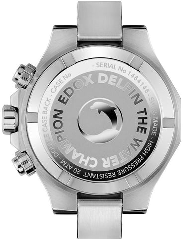 Edox Watch Delfin Bracelet Mens