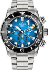 Edox Watch CO-1 Chrono Quartz Titanium Mens 10242 TINM BUIDN