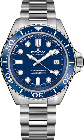 Edox Watch Neptunian Bracelet Mens 80801 3BUM BUIN