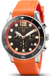 Elliot Brown Watch Bloxworth Chrono Black Orange Rubber 929-019-R05