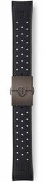 Elliot Brown Leather 22mm Black Tropic Gunmetal Steel Deployment