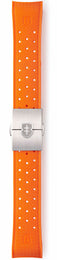 Elliot Brown Leather 22mm Orange Tropic Brushed Steel Deployment