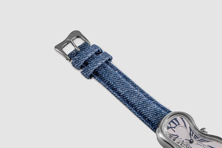 Exaequo Classic Melting SS 316L White Denim  Watch