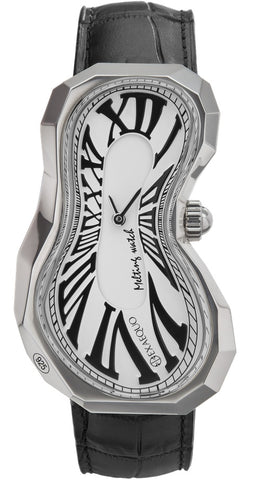 Exaequo Polyhedron 925 Silver Melting White Dial Watch EX0101.0002