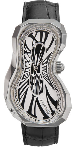 Exaequo Polyhedron 925 Silver Melting White Dial Watch EX0101.0101.