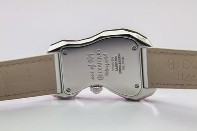 Exaequo Polyhedron 925 Silver Melting White Dial Watch