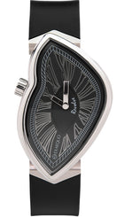 Exaequo Revolve Melting SS Black Dial Watch EX0031.0001