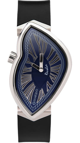 Exaequo Revolve Melting SS Blue Dial Watch EX0031.0004