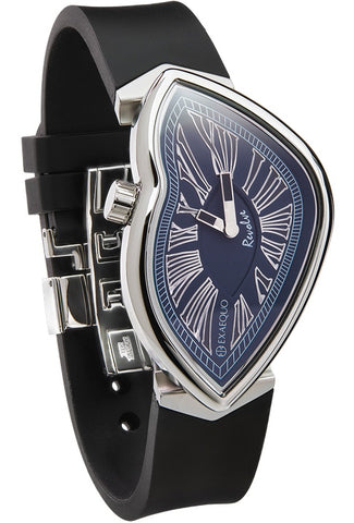 Exaequo Revolve Melting SS Blue Dial Watch