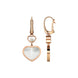 Chopard Happy Hearts 18ct Rose Gold Diamond Mother of Pearl Earrings