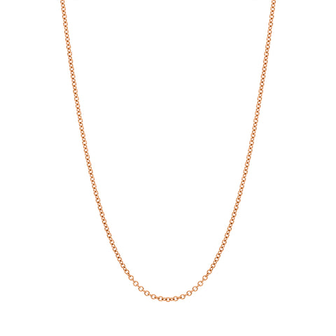 Faberge 18ct Rose Gold 1.3mm 50cm Trace Chain