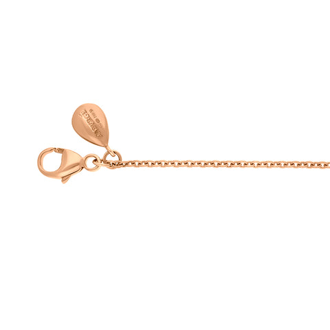 Faberge 18ct Rose Gold 1.3mm 50cm Trace Chain D