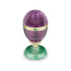 Faberge 18ct Yellow Gold Purple Enamel Limited Edition Egg Objet with Anemone Surprise