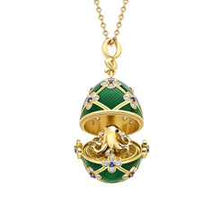 Faberge X 007 Limited Edition 18ct Yellow Gold Guilloche Octopussy Egg Surprise Locket 3645