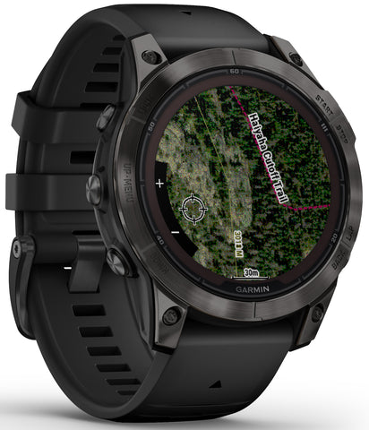 Garmin Fenix 7 Pro Sapphire Solar Carbon Grey Titanium Watch D