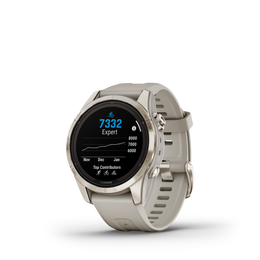 Garmin Fenix 7S Pro Sapphire Solar Soft Gold Watch