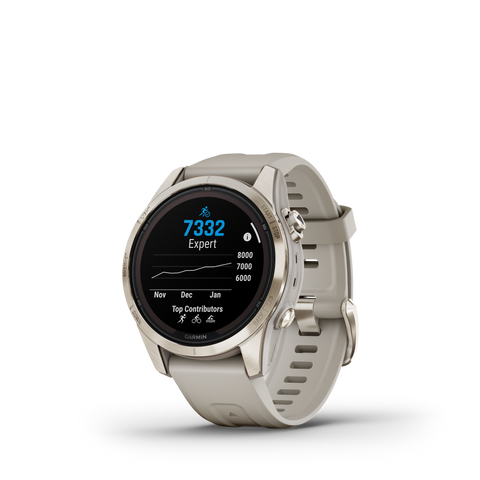 Garmin Fenix 7S Pro Sapphire Solar Soft Gold Watch