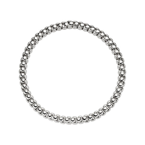 Fope Luna 18ct White Gold Flexible Necklace, 520C.