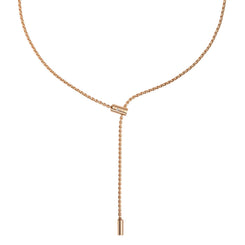 Fope Aria 18ct Rose Gold 0.01ct Diamond Adjustable Slider Necklace 891FR BBR.
