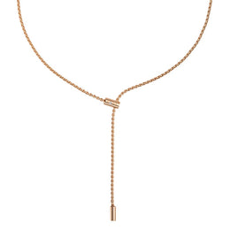 Fope Aria 18ct Rose Gold 0.01ct Diamond Adjustable Slider Necklace 891FR BBR.