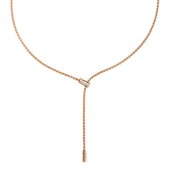Fope Aria 18ct Rose Gold 0.11ct Diamond Adjustable Slider Necklace 890FR BBR.