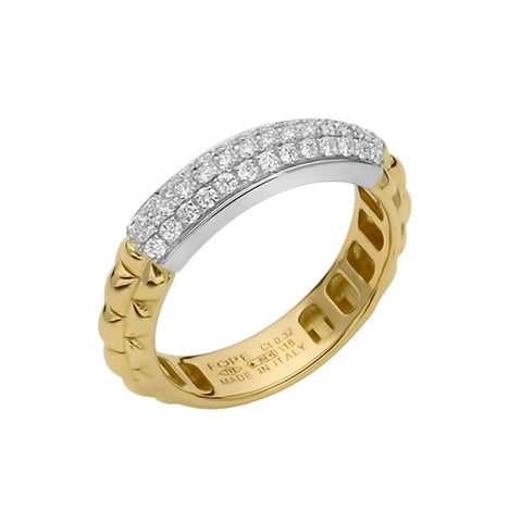 Fope Eka 18ct Yellow Gold 0.32ct Diamond Ring