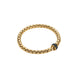 Fope Eka Tiny 18ct Yellow Gold 0.54ct Black Diamond Bracelet, 704B/PAVEN.