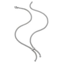 Fope Flex'it Solo 18ct White Gold 0.22ct Diamond Lariat Necklace