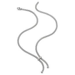 Fope Flex'it Solo 18ct White Gold 0.22ct Diamond Lariat Necklace