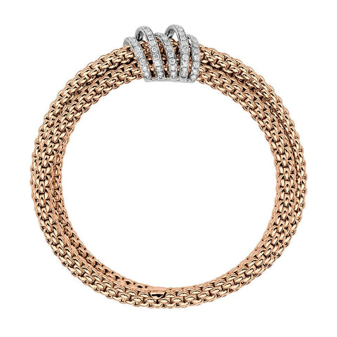 Fope MiaLuce 18ct Rose Gold 1.20ct Diamond Bracelet, 651B/PAVE._2