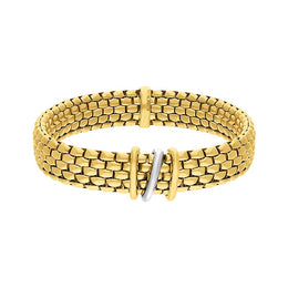 Fope Panorama 18ct Yellow Gold Flexible Bracelet 587BM.