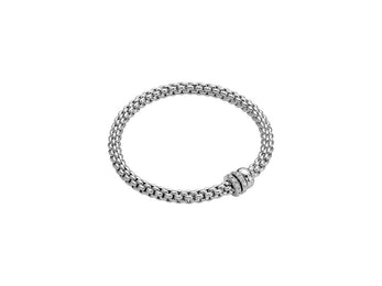 Fope Solo 18ct White Gold 0.56ct Diamond Bracelet, 62506B PAVE W