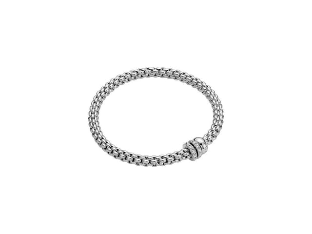 Fope Solo 18ct White Gold 0.56ct Diamond Bracelet, 62506B PAVE W