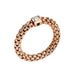 Fope Souls 18ct Rose Gold 0.09ct Diamond Flexible Ring, AN09 BBR R
