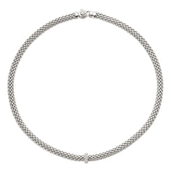 Fope Vendome 18ct White Gold 0.10ct Diamond Necklace, 560C BBR.