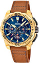 Festina Chrono Bike Gold Leather Watch F20728/1
