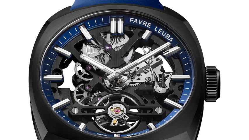 Favre Leuba Chief Skeleton Black DLC Watch