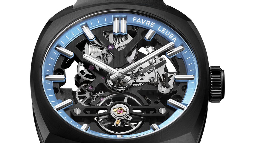 Favre Leuba Chief Skeleton Black DLC Watch