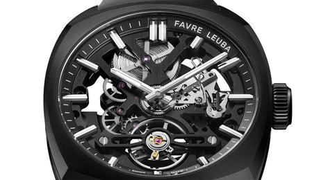 Favre Leuba Chief Skeleton Black DLC Watch