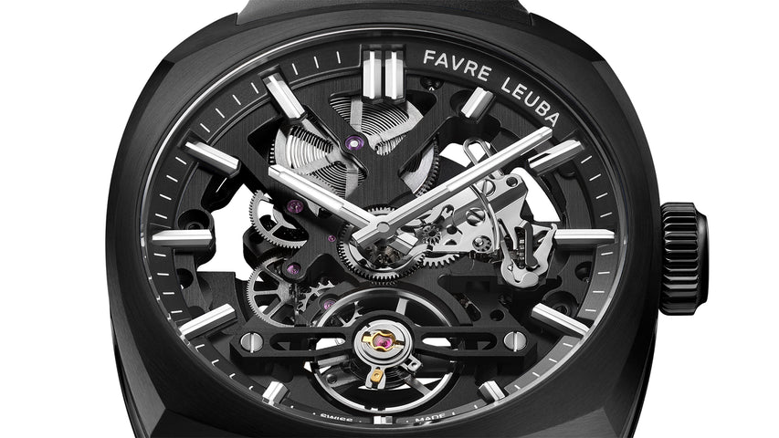 Favre Leuba Chief Skeleton Black DLC Watch
