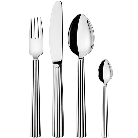 Georg Jensen Bernadotte Stainless Steel Four Piece Cutlery Set, 3609504.