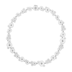 Georg Jensen Daisy Sterling Silver Layered Necklace, <span data-mce-fragment=