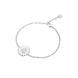 Georg Jensen Daisy Sterling Silver White Enamel Bracelet, 20001538