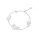 Georg Jensen Daisy Sterling Silver White Enamel Cluster Bracelet