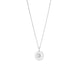 Georg Jensen Daisy Sterling Silver White Enamel Necklace