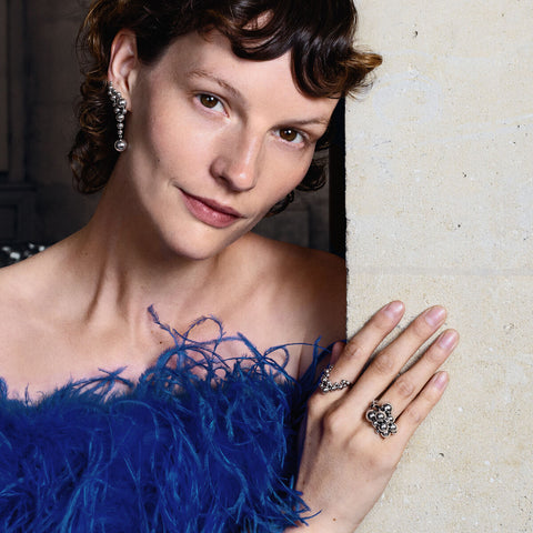 Georg Jensen Moonlight Grapes Sterling Silver Ring